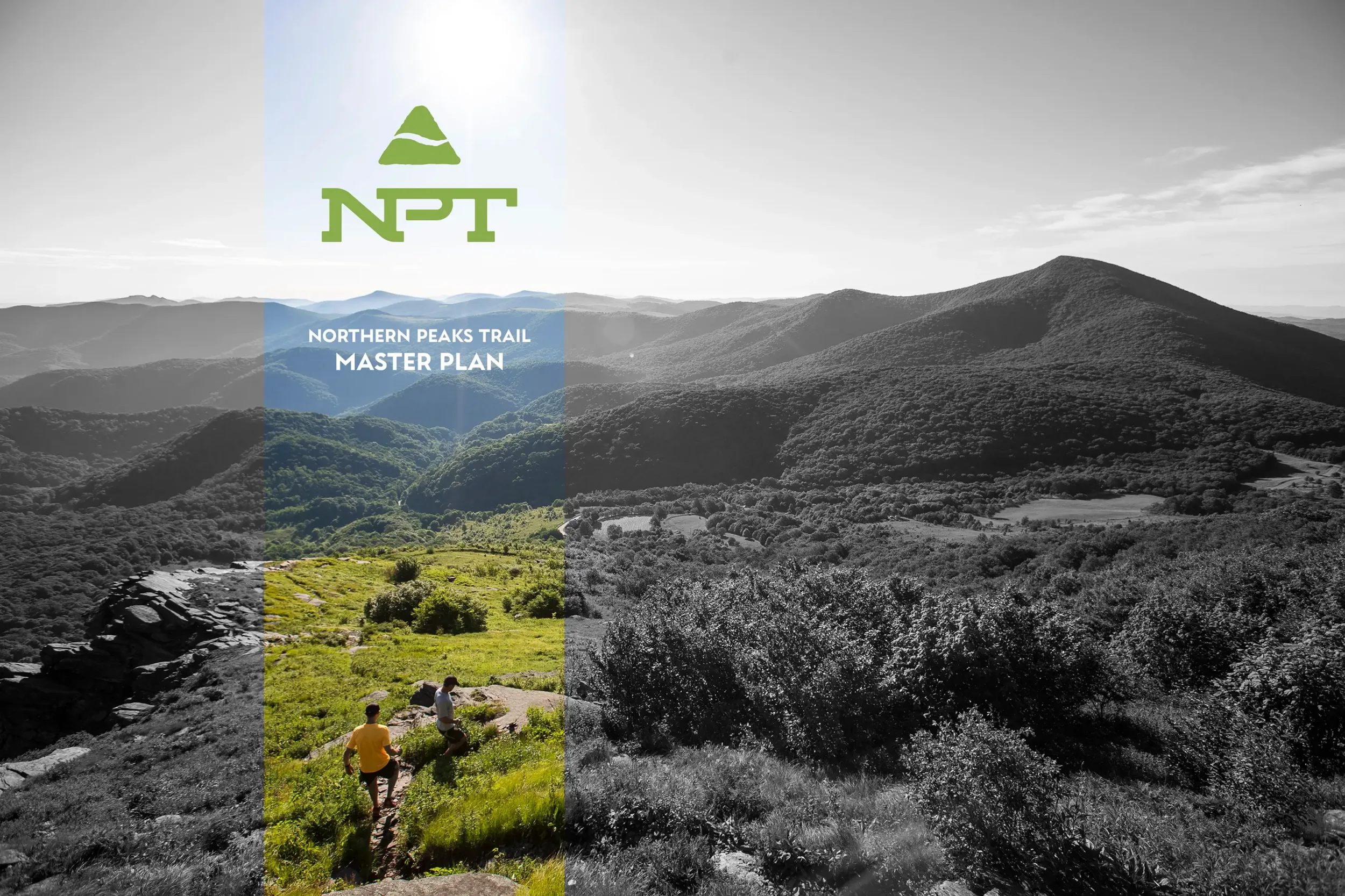 The master plan cover for the Northern Peaks Trail.