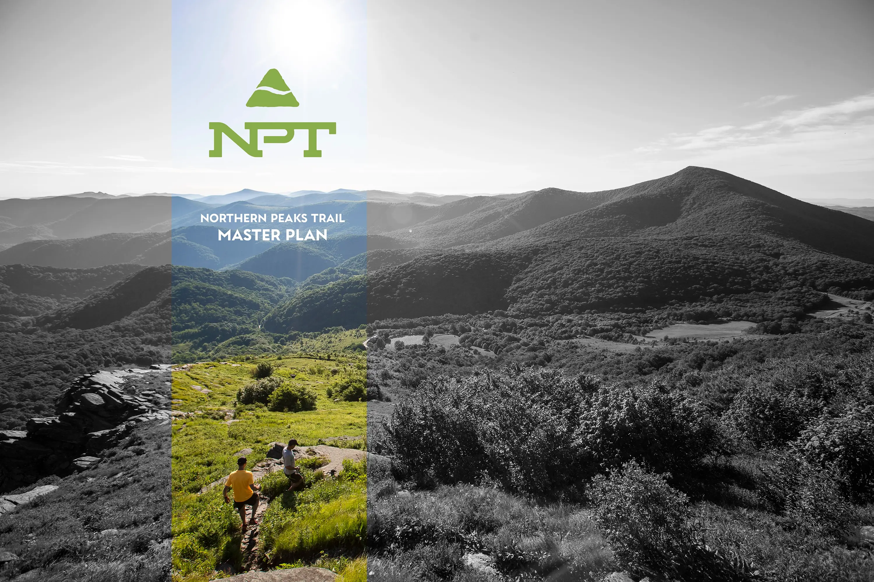The master plan cover for the Northern Peaks Trail.