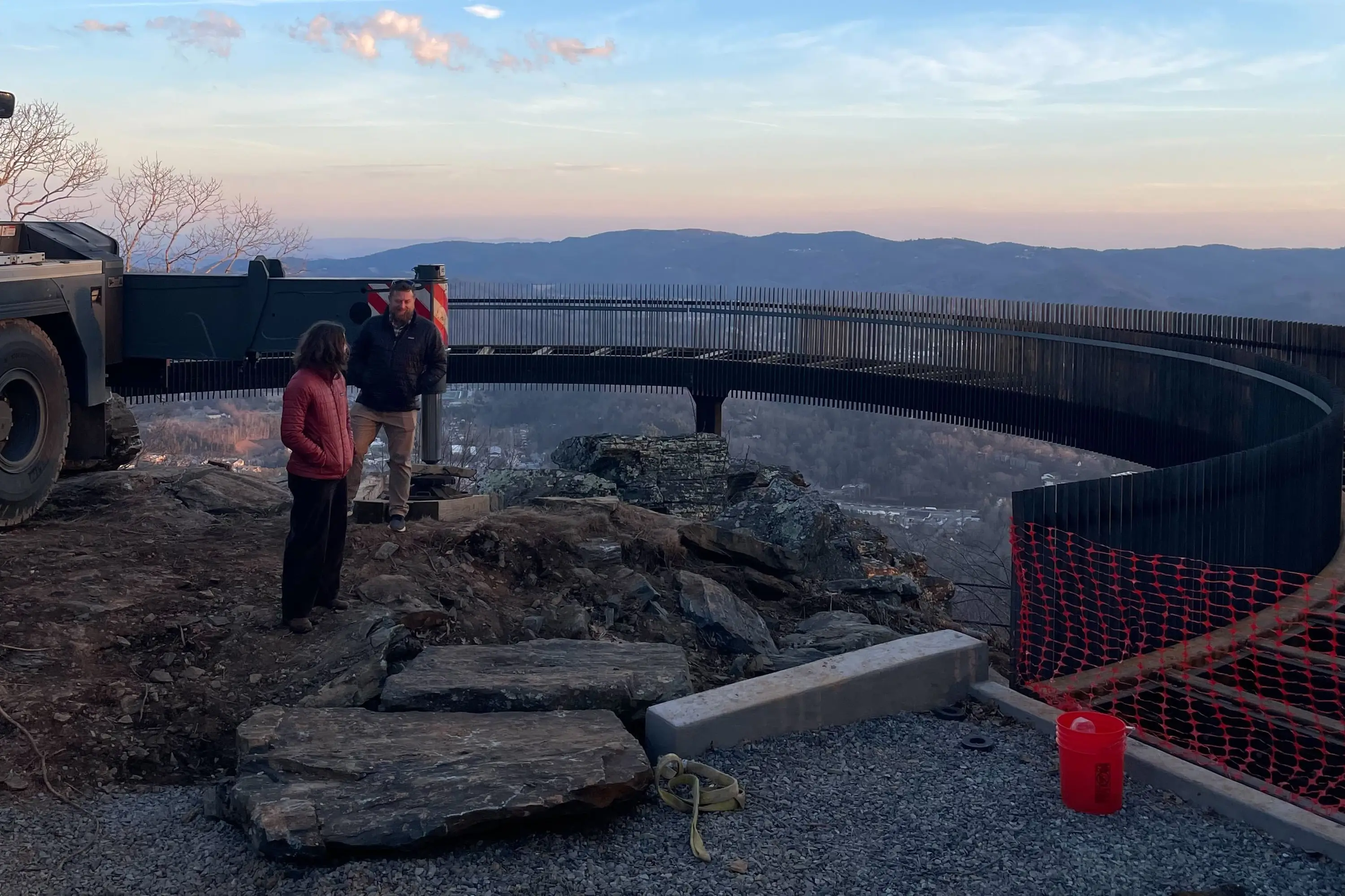 A look at the blocked off foundation of the overview