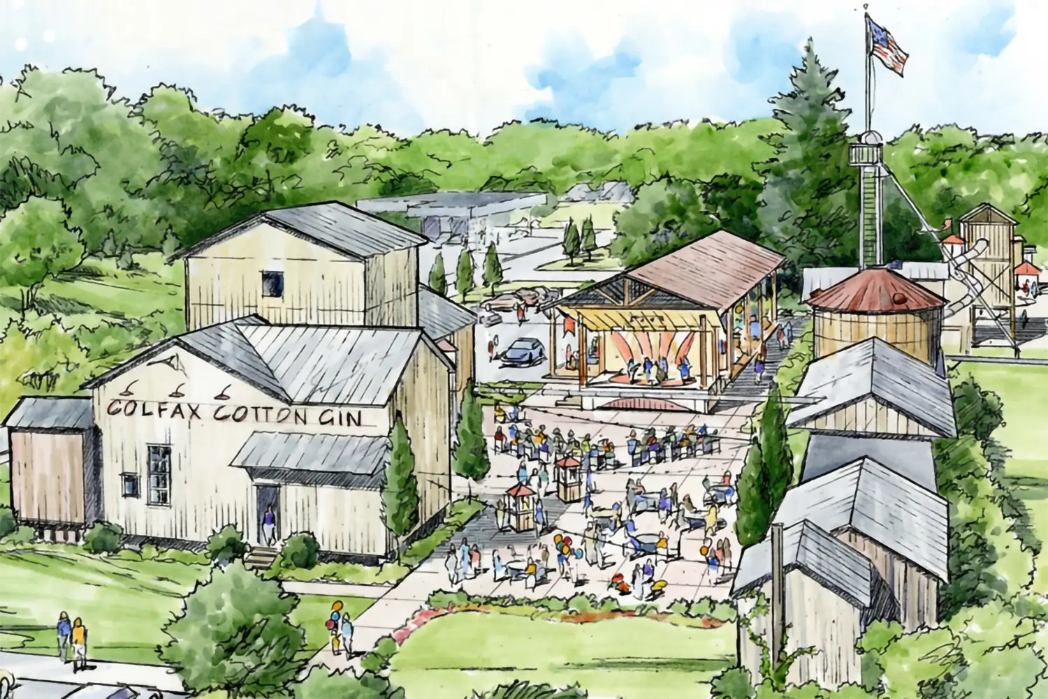 Cotton Gin Park render