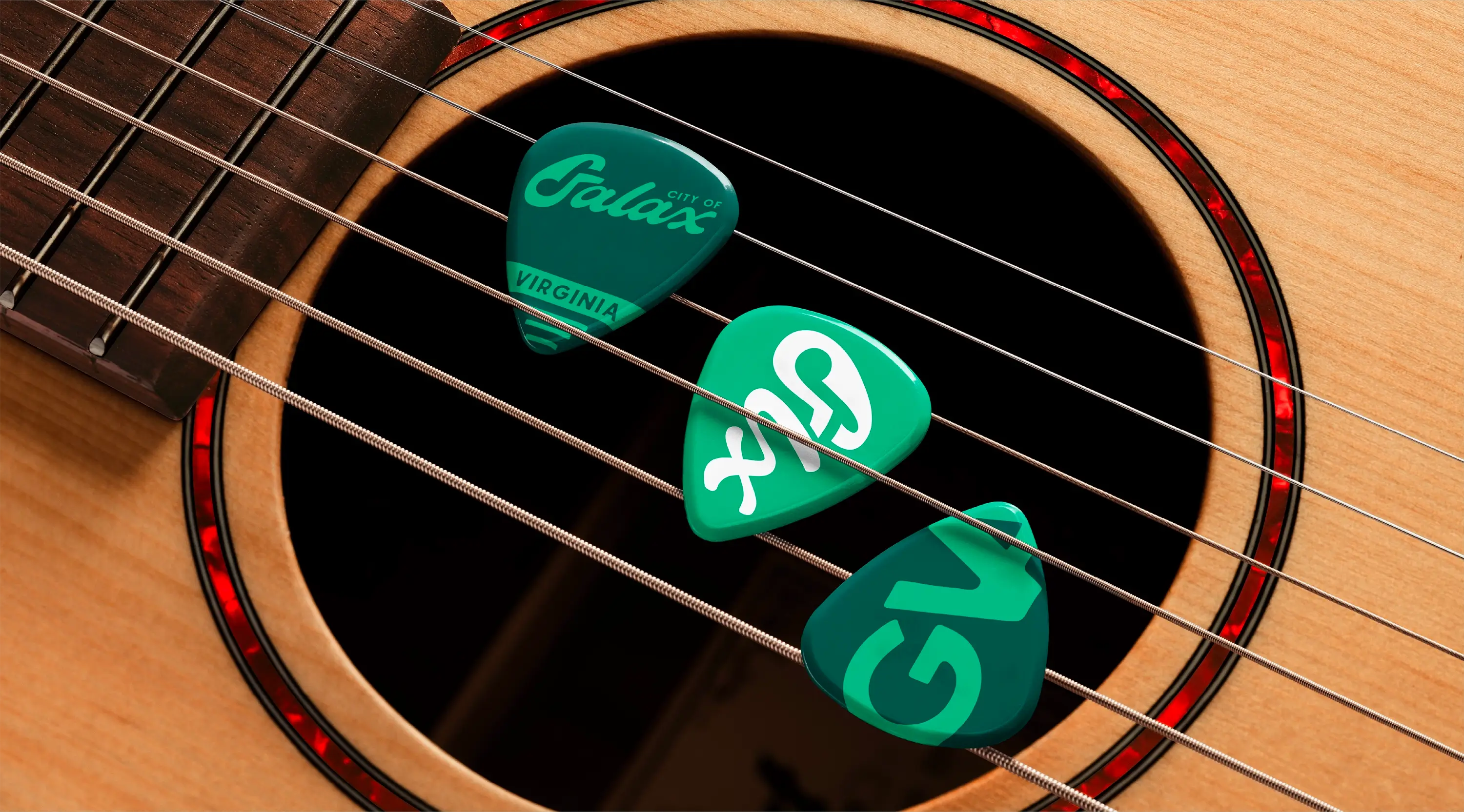 Galax branded guitar picks