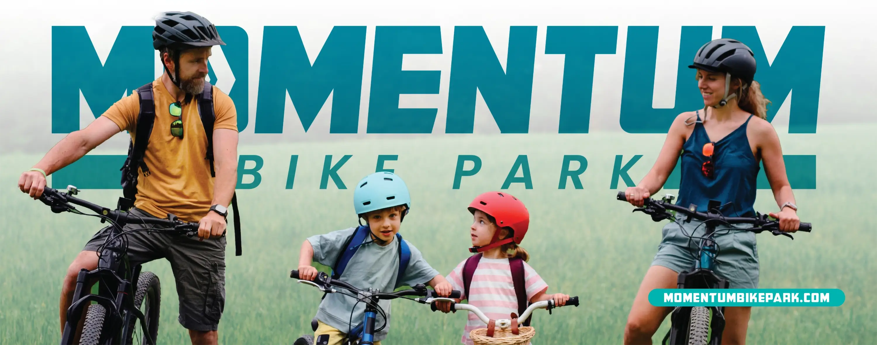 A horizontal ad for MOmentum Bike Park