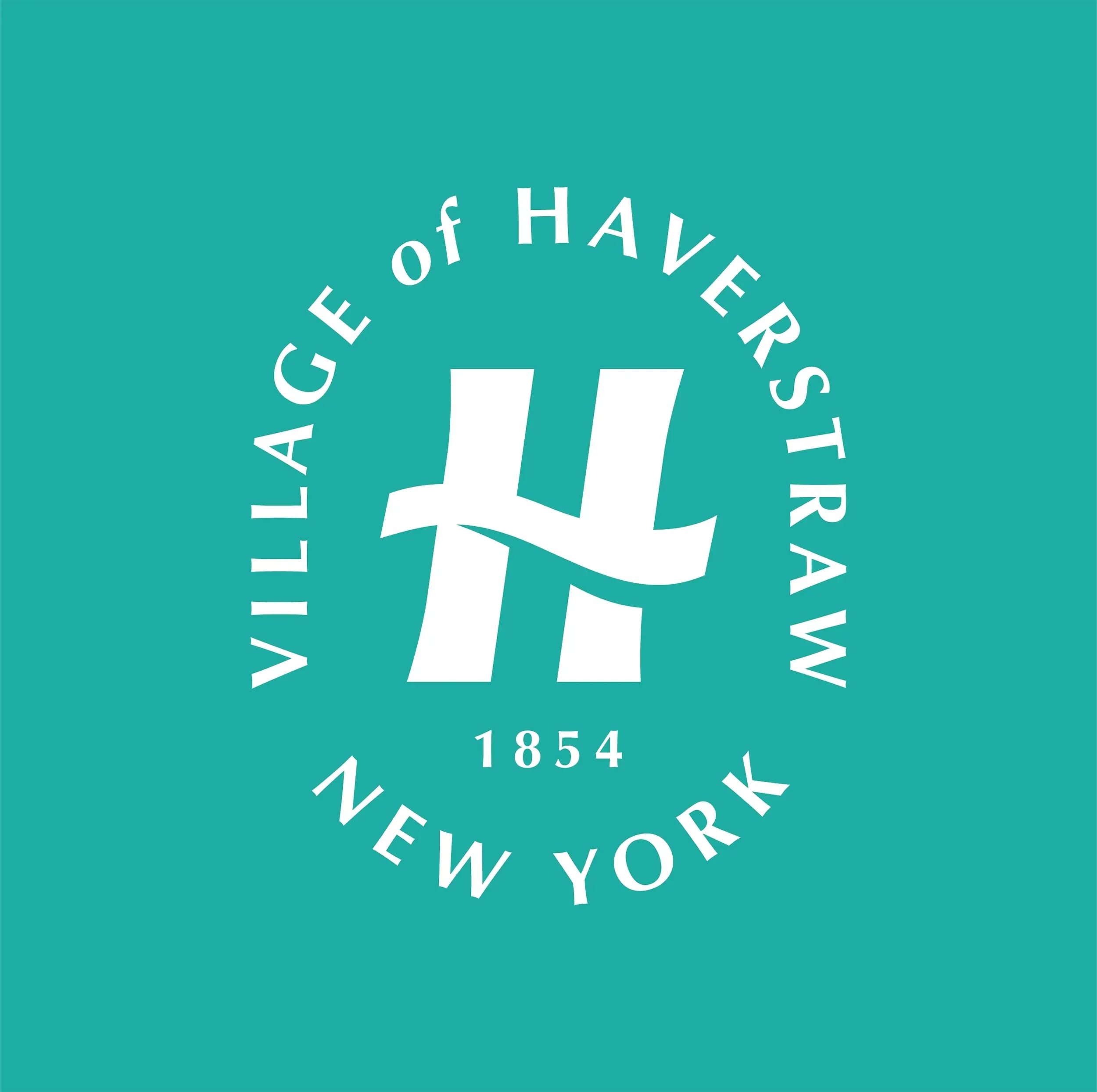 The stamp Haverstraw brand lockup
