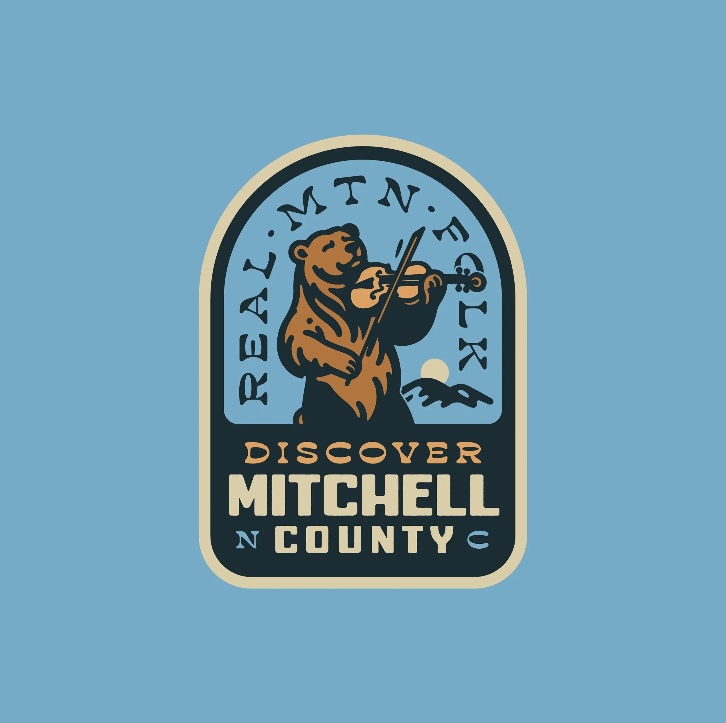 The Discover Mitchell County badge