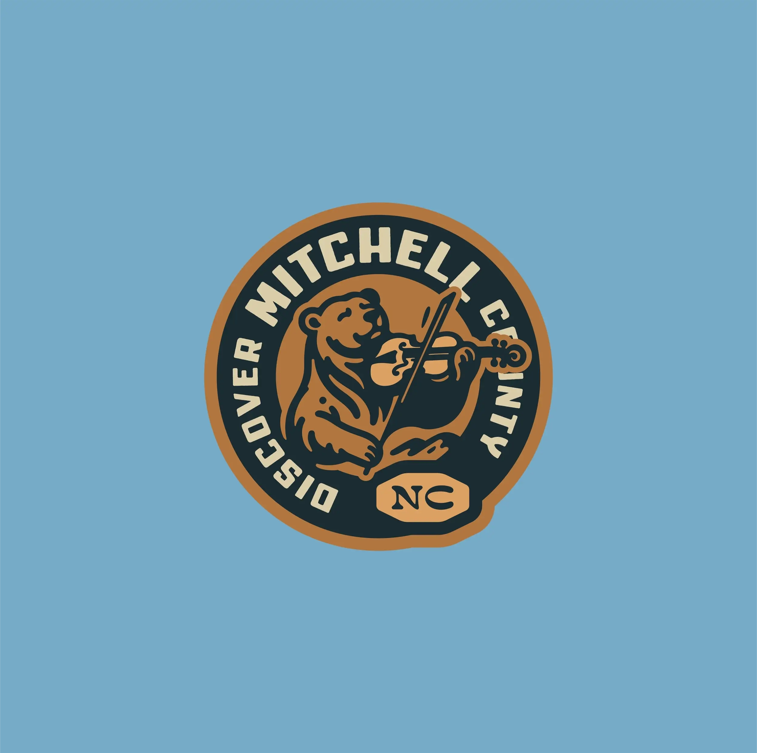 The Discover Mitchell County emblem