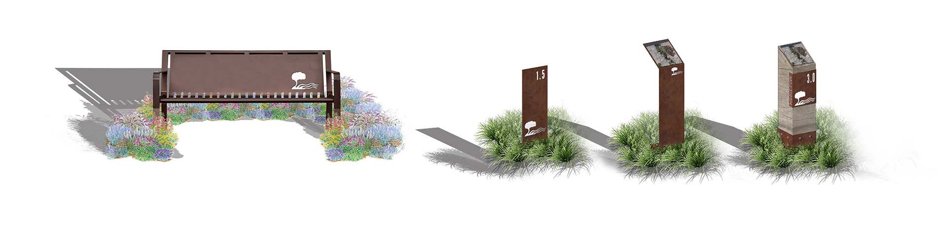 Middle Fork Greenway facilities renderings
