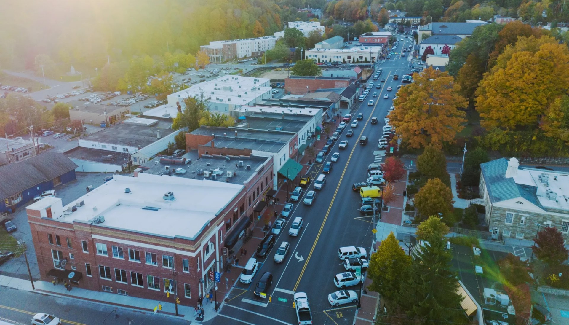 Overview of King Street in Watauga County, NC.