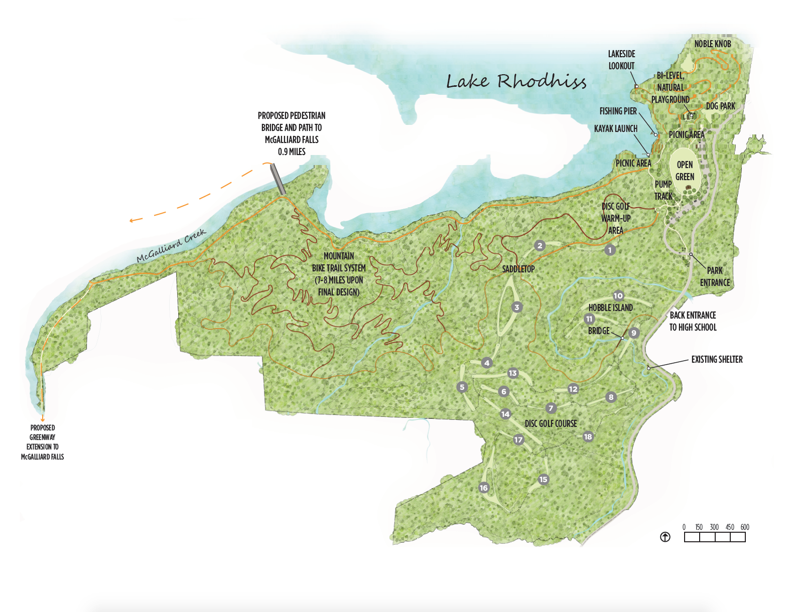 Lakeside Park Lake Rhodhiss plan wide.