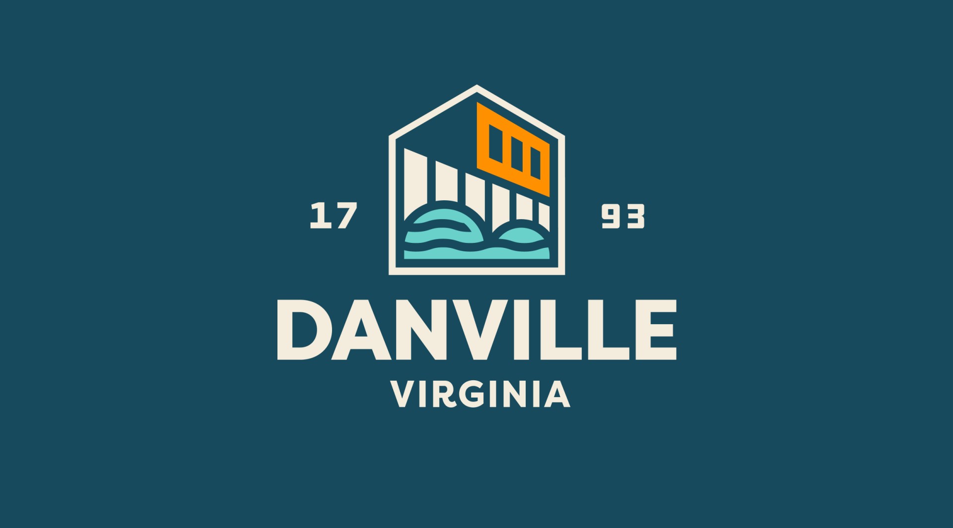 The primary lockup in the Danville, VA visual identity.