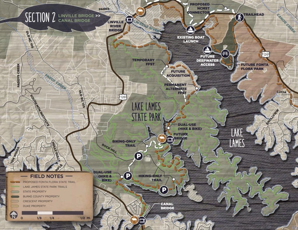 Fonta Flora State Trail section two plan.