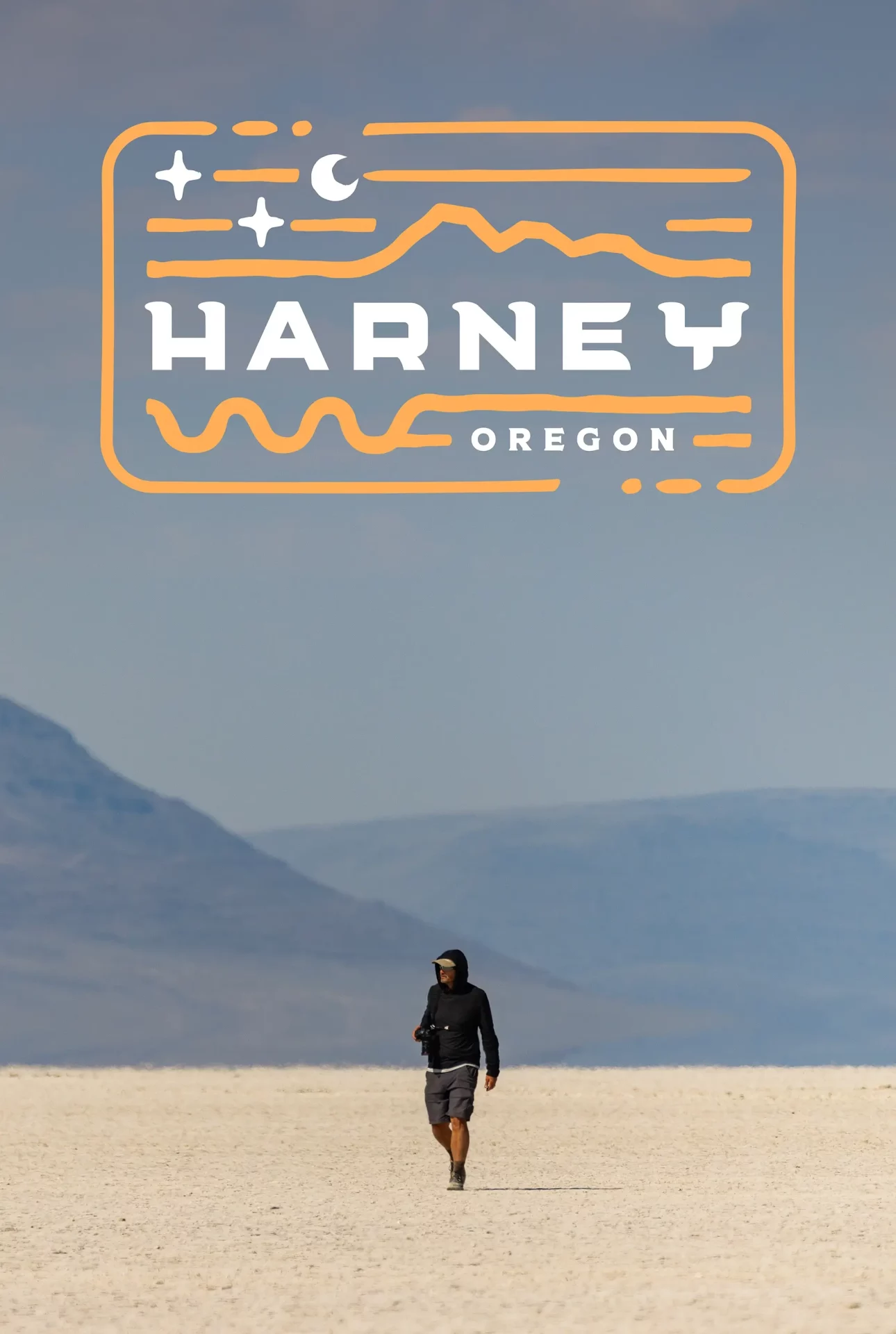 Walking in the Harney County, OR desert.