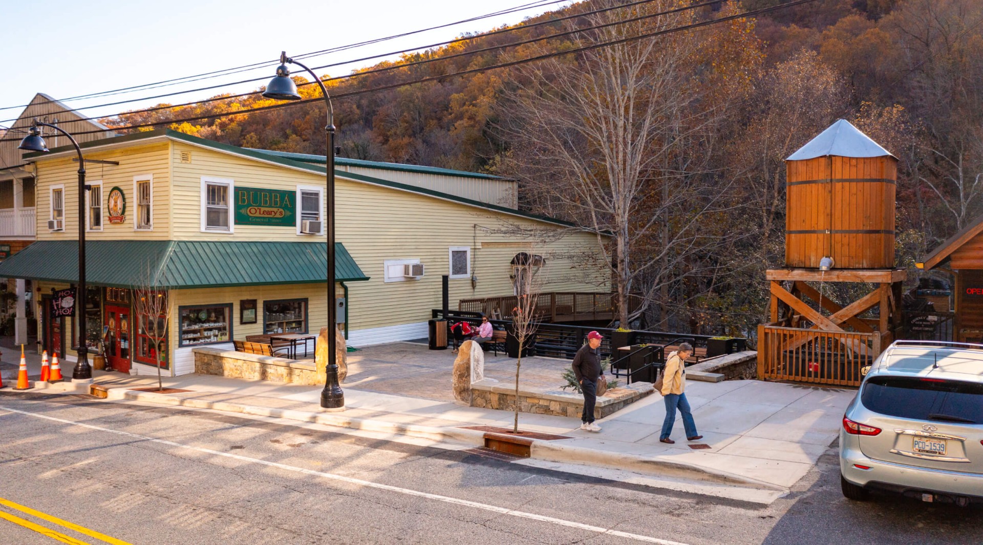 Chimney Rock Village Streetscape built streetview.